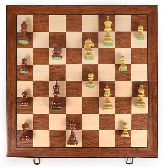 AMEROUS 20'' x 20'' Wooden Chess Set - Image 9