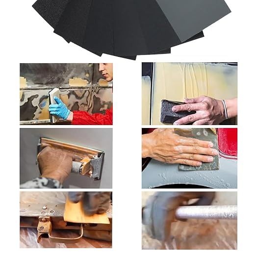 60 Pcs 9x3.6 Inch 8 Grit Mixed Packing Wet and Dry Sandpaper Sheets, - Image 7