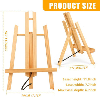 10 Pack 11.8" Wooden Easel, Easel Stand - Image 2