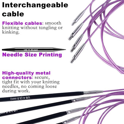 Svartur Interchangeable Circular Knitting Needles Set, - Image 3