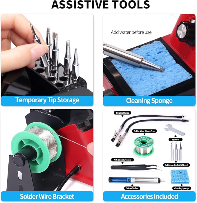 YIHUA 926 III 110W Soldering Iron Station Kit - Image 6