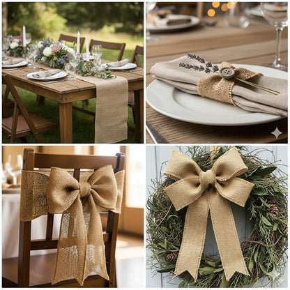 Natural Jute Burlap Ribbon - Image 2