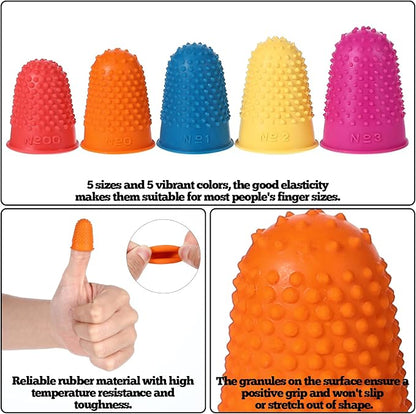 25 PCS Silicone Finger Protectors, Rubber Fingers Tips, Rubber Finger Tips - Image 4