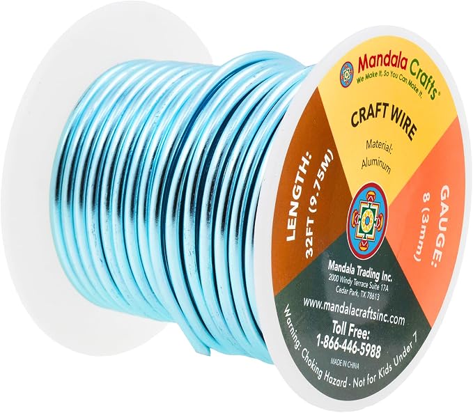 Mandala Crafts 8 Gauge Anodized Aluminum Craft Wire - Image 2