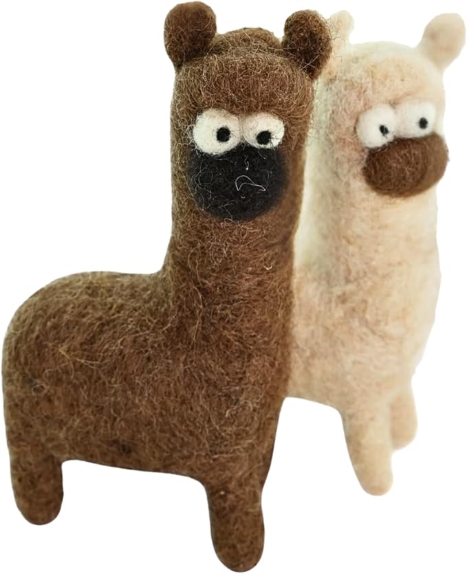 Woolbuddy Needle Felting Kit for Beginners & Adults – Llama DIY Felt Animal by Woolbuddy