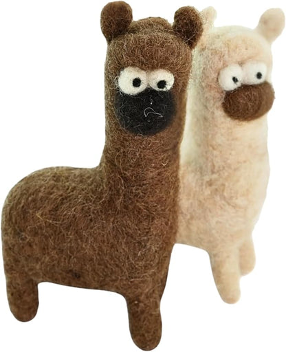 Woolbuddy Needle Felting Kit for Beginners & Adults – Llama DIY Felt Animal by Woolbuddy
