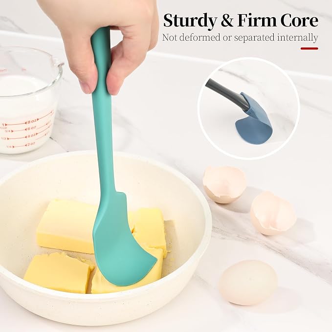 600ºF Heat Resistant Spatulas, High Heat Food Safe Semless Kitchen Silicone - Image 4