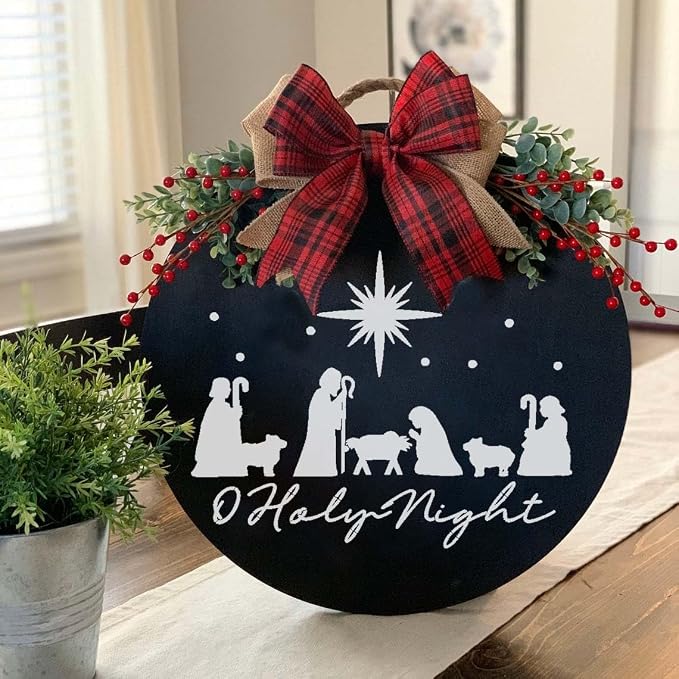 Christmas Stencils for Painting on Wood 12” Merry Christmas Stencil Holiday - Image 4