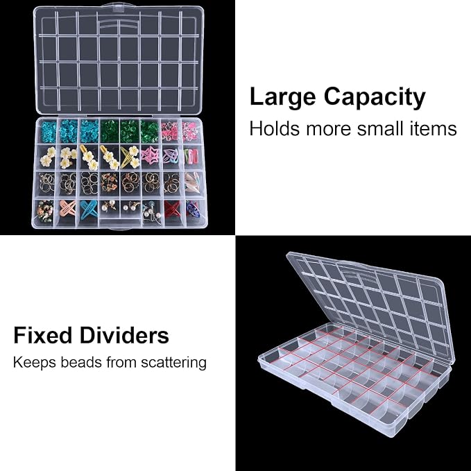 DUOFIRE 32 Grids Bead Organizer, Craft Organizers and Storage - Image 7