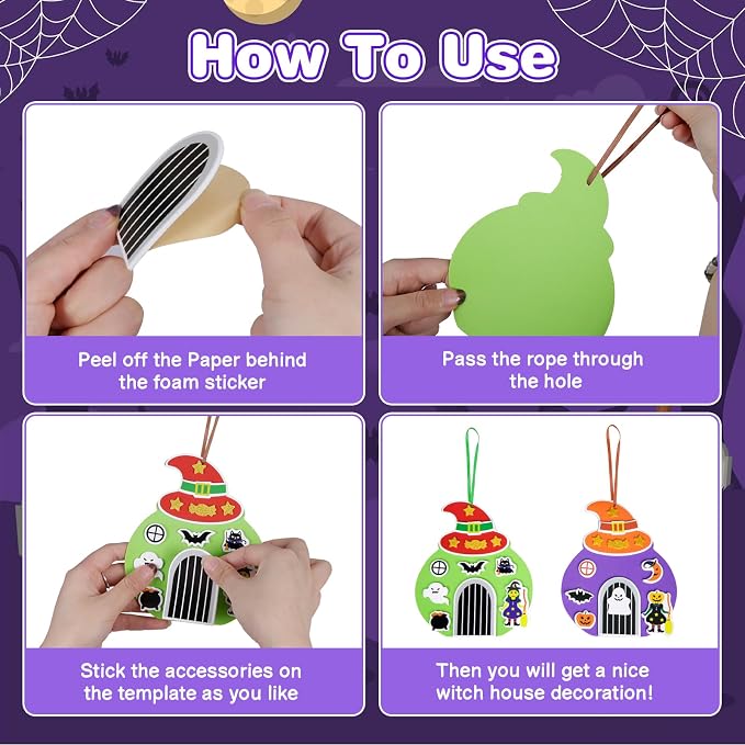 Fennoral 12 Pack Halloween Craft Kit - Image 3