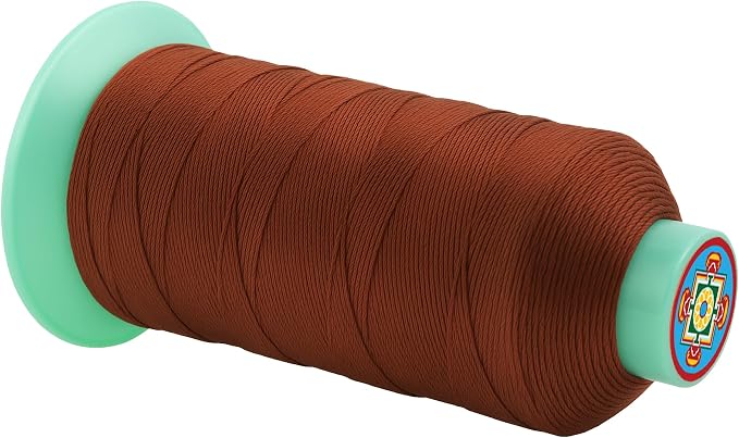 Mandala Crafts Size 277 840D T270 Bonded Nylon Thread Copper Brown Heavy Duty - Image 2