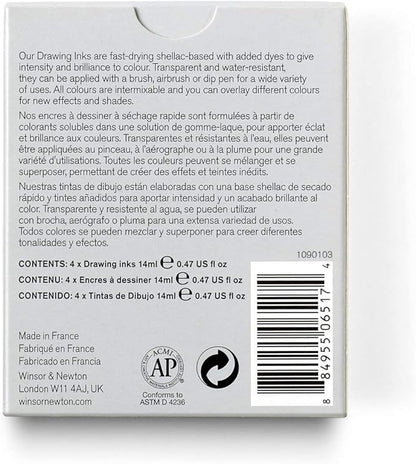 Winsor & Newton Collection Drawing Ink Set, Metallic Tones - Image 2