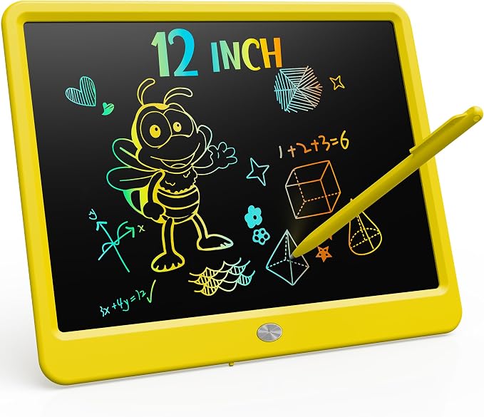 KOKODI LCD Writing Tablet, 12 Inch Colorful Toddler Doodle Board Drawing Tablet by WhereKidsLearnThroughPlay