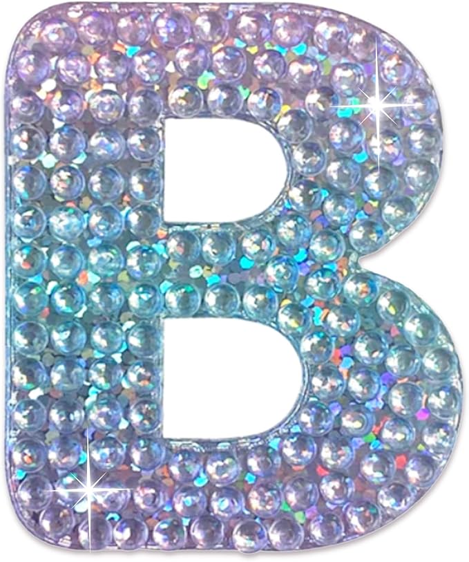 StickerBeans® Rhinestone Alphabet Letter Sticker B by StickerBeans