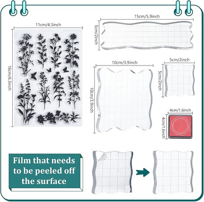 29 Pcs Acrylic Stamps for Crafting Card Making Supplies Set Include 3 Acrylic - Image 6