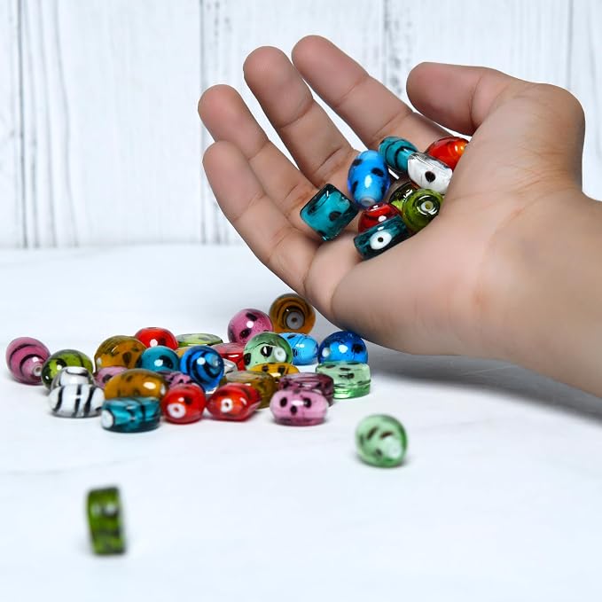 2/3 LB Bag of Assorted Glass Beads - Image 3