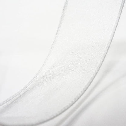 CT CRAFT LLC Sheer Organza Wired Ribbon 1.5" x 50Yards White - Image 4