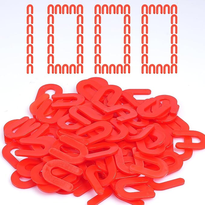 Horseshoe Shim Tile Spacers 1/8 Inch Tile Spacers U Shape Plastic Shims by Jauyas