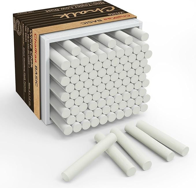 White Chalk 100PCS, Chalkboard Chalks by ChalKaachalk