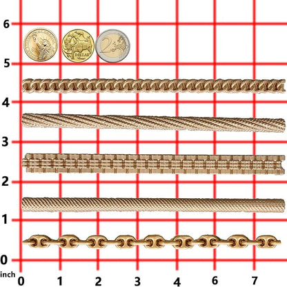 FUNSHOWCASE Chains Mold for Polyclay Air Dry Clay Plaster, 6 Trimmings #4719 - Image 4