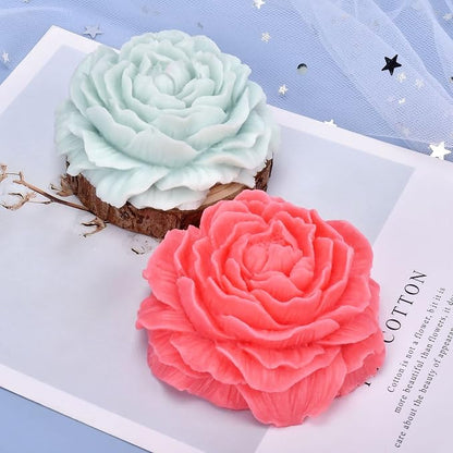 2 Pack Peony Flower Soap & Candle Mold - Image 3