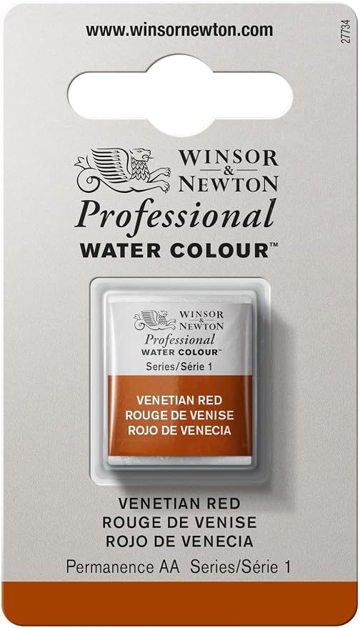 Winsor & Newton Professional Water Colour Paint, Half Pan, Venetian Red by WinsorNewton
