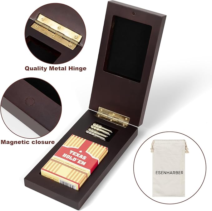 Foldable Wooden Cribbage Board Set - Image 4