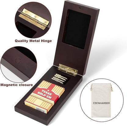 Foldable Wooden Cribbage Board Set - Image 4