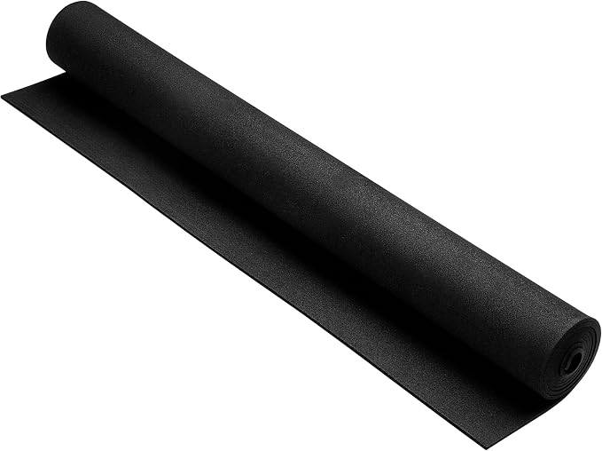 AMZQNART EVA Foam 1mm, Cosplay Foam 16x59 inch Black, High Density 90 kg/m³ by AMZQNART