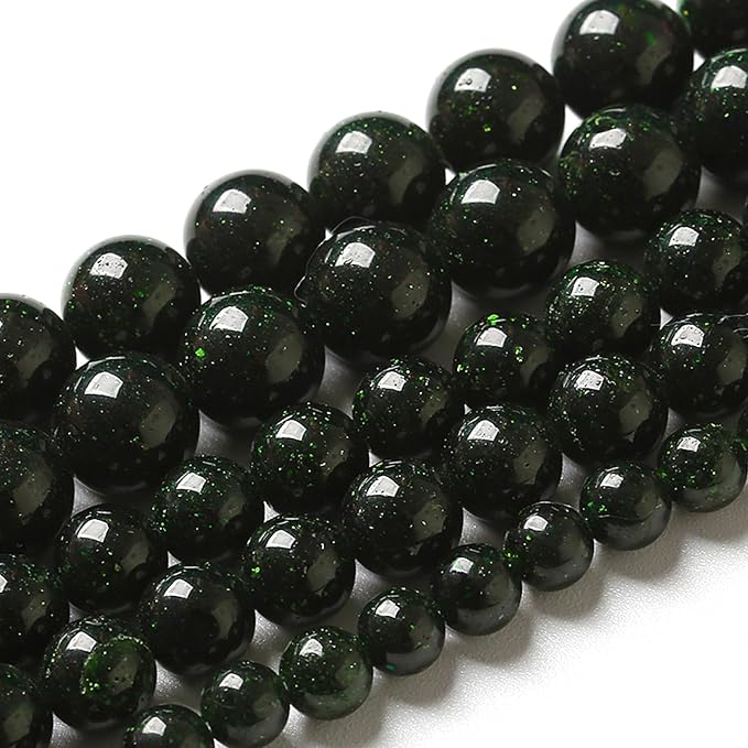 12MM 32pcs Natural Green Sandstone Energy Healing Beads Round Loose Beads - Image 2