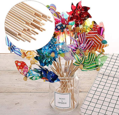 HOPELF 50PCS Bamboo Dowel Rods - Image 5