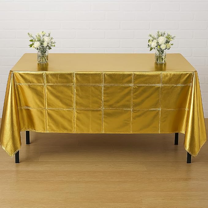 Anderson's Gold Shiny Metallic PVC Roll: 47" x 100' Flame-Resistant Event Decor - Image 5