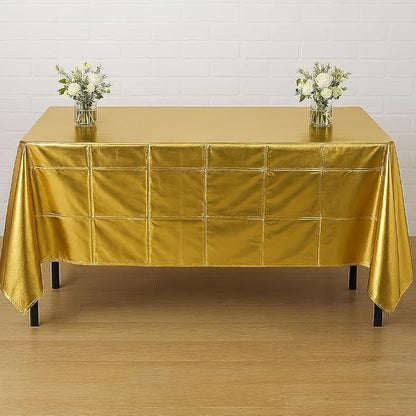 Anderson's Gold Shiny Metallic PVC Roll: 47" x 100' Flame-Resistant Event Decor - Image 5