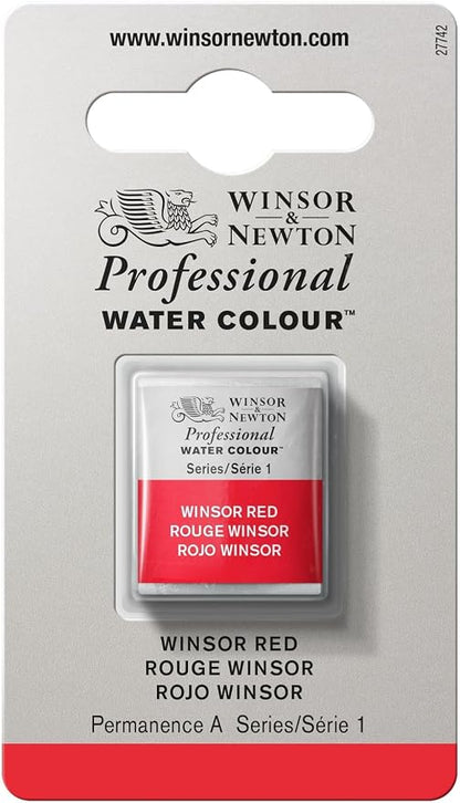 Winsor & Newton Professional Water Colour Paint, Half Pan, Winsor Red by WinsorNewton