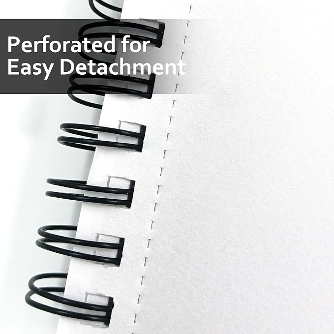 JOY SPOT! 5.5x8.5 Inch Sketch Book, 200 Sheets, Spiral Bound Artist Sketch Pad - Image 4