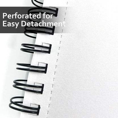 JOY SPOT! 5.5x8.5 Inch Sketch Book, 200 Sheets, Spiral Bound Artist Sketch Pad - Image 4