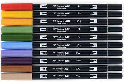 Tombow 56168 Dual Brush Pen Art Markers, Brush and Fine Tip Markers - Image 3