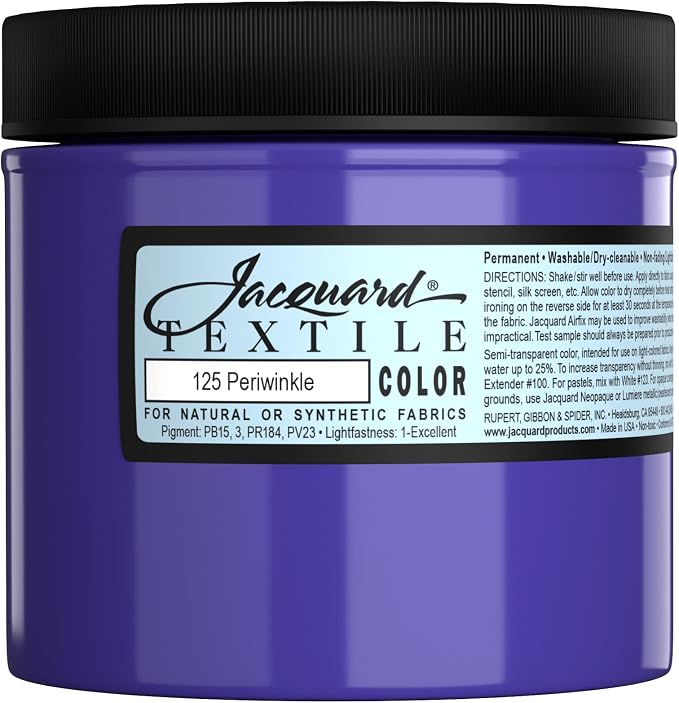 Jacquard Periwinkle Textile Color Paint by Jacquard