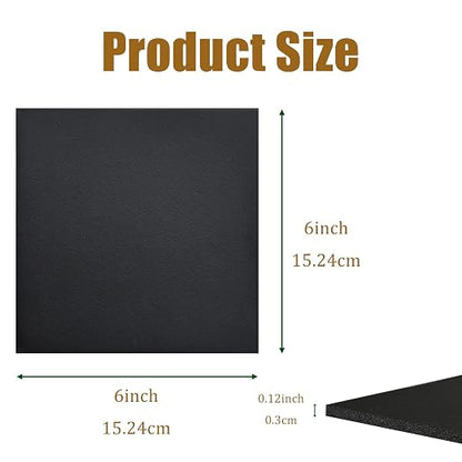 4 Pieces Adhesive Foam Padding 1/8 in Thick X 6 in X 6 in, Anti Vibration Pads - Image 2