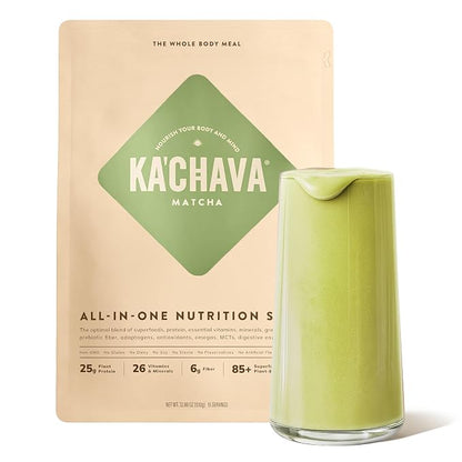 Ka’Chava Whole Body Meal Shake Matcha 2 lb – Vegan Protein Powder by KaChava