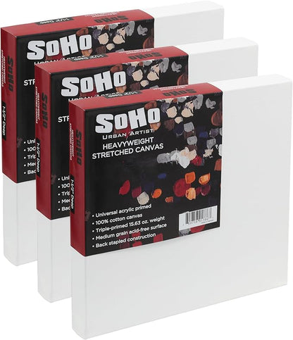 SoHo Urban Artist, 12x12 Heavyweight Stretched Cotton Canvas by SoHo+Urban+Artist