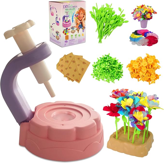 DIY Fabric Flower Bouquet Toy Set | Children's Handmade Materials Pack | STEM by Soupost