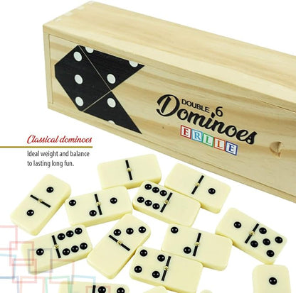 ERLLE - Jumbo Dominoes Set, Extra-Large Double Six Domino Set - Image 7