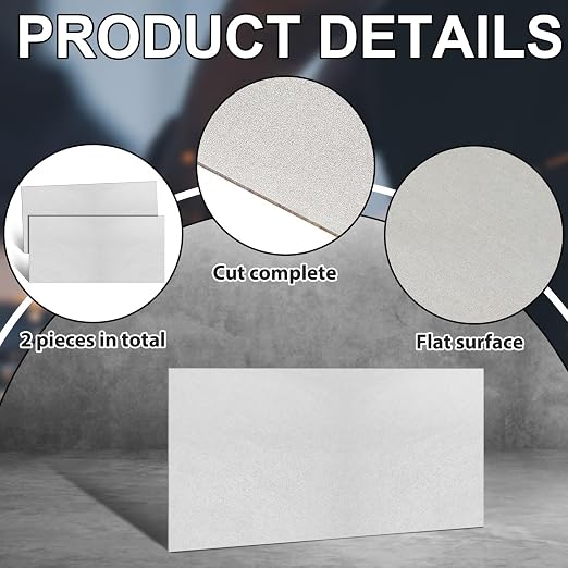 Zonon 2 Pcs 20 Gauge Steel Sheet Metal Cold Roll Steel Sheet 12" x 6" x 0.032" - Image 3