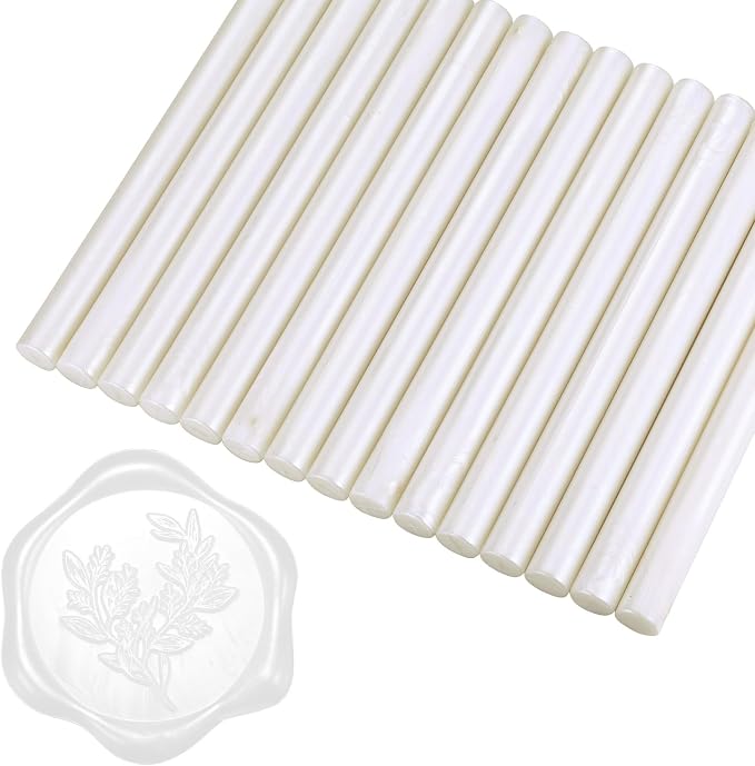 Yoption 15 Pieces Pearl White Glue Gun Sealing Wax Sticks - Image 3