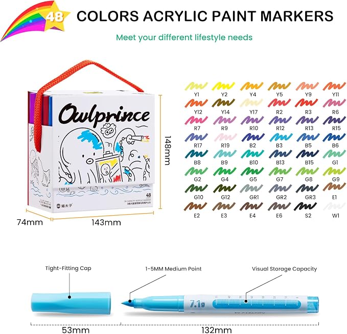7.1G Acrylic Paint Markers Direct Liquid - Image 6
