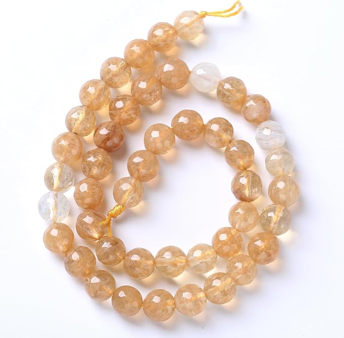 45pcs 8mm Natural Faceted Tea Watermenlon Jade Stone Beads - Image 6