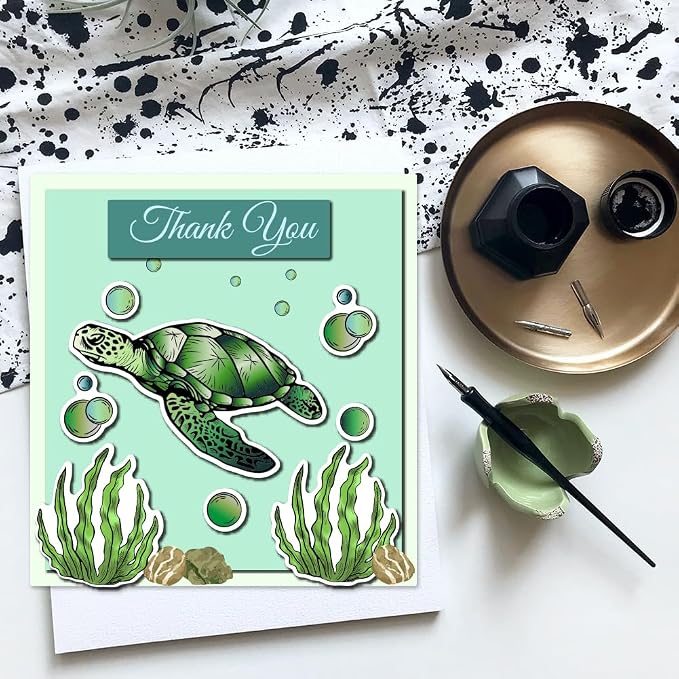 Summer Ocean Sea Turtle Clear Stamps - Image 4
