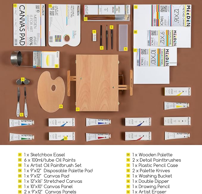 MEEDEN Oil Painting Kit, Painting Sets - Image 2