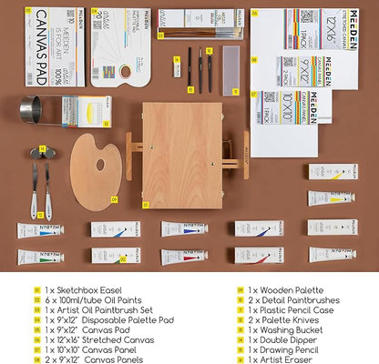 MEEDEN Oil Painting Kit, Painting Sets - Image 2